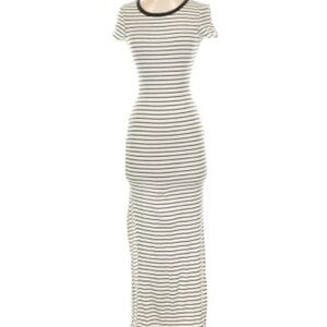BDG Black and White Striped Midi Dress